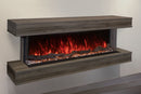 Modern Flames Landscape Pro 82'' Studio Suite Wall Mount Mantel Package | Driftwood Grey