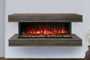 Modern Flames Landscape Pro 58'' Studio Suite Wall Mount Mantel Package | Driftwood Grey