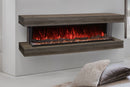 Modern Flames Landscape Pro 94'' Studio Suite Wall Mount Mantel Package | Driftwood Grey