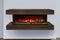 Modern Flames Landscape Pro 82'' Studio Suite Wall Mount Mantel Package | Weathered Walnut