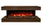 Modern Flames Landscape Pro 82'' Studio Suite Wall Mount Mantel Package | Weathered Walnut