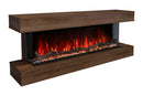 Modern Flames Landscape Pro 82'' Studio Suite Wall Mount Mantel Package | Weathered Walnut