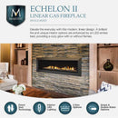 Majestic Echelon II 72" Linear Direct Vent Gas Fireplace | ECHEL72IN