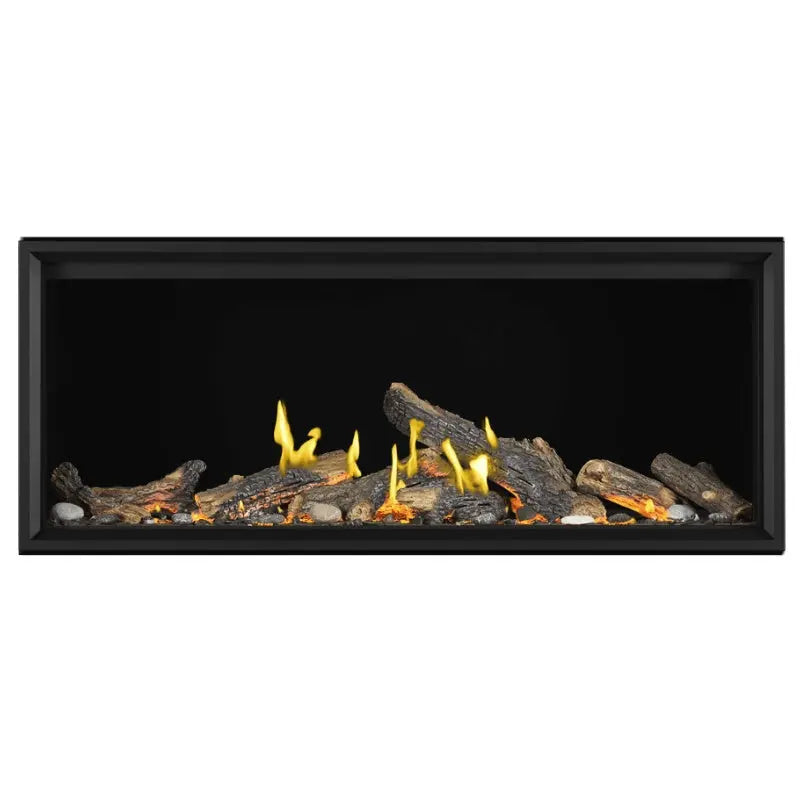 Napoleon Tall Vector with Luminous Logs 62" Direct Vent Linear Gas Fireplace Napoleon