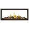 Napoleon Tall Vector with Luminous Logs 62" See Through Direct Vent Linear Gas Fireplace - Agent BBQ