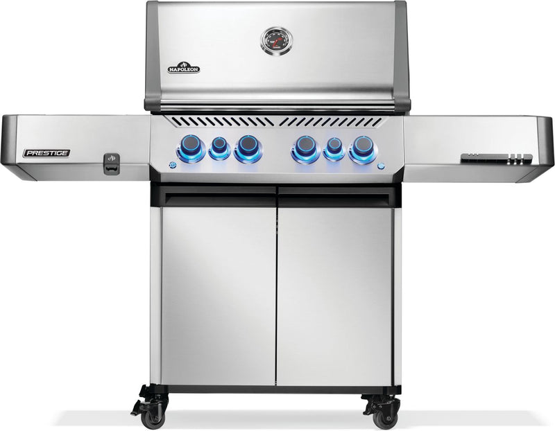 Napoleon Prestige 500 4-Burner Propane Grill w/ Rotisserie & Side Burner - P500VRSIBSS