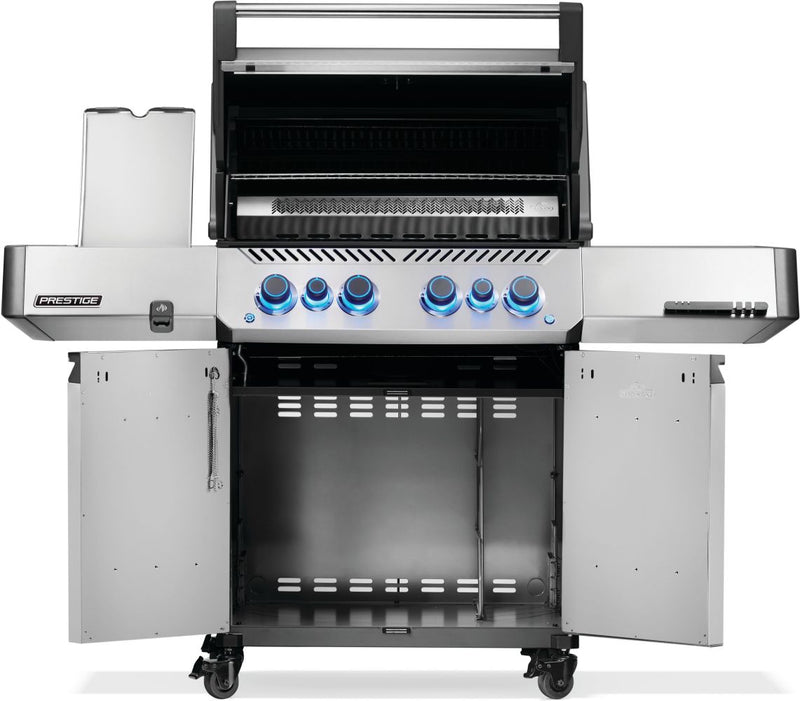 Napoleon Prestige 500 4-Burner Propane Grill w/ Rotisserie & Side Burner - P500VRSIBSS