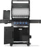 Napoleon Rogue PRO-S Phantom 425 3-Burner Natural Gas Grill w/ Side Burner & SafetyGlow - RPS425RSIBK-2-PHM