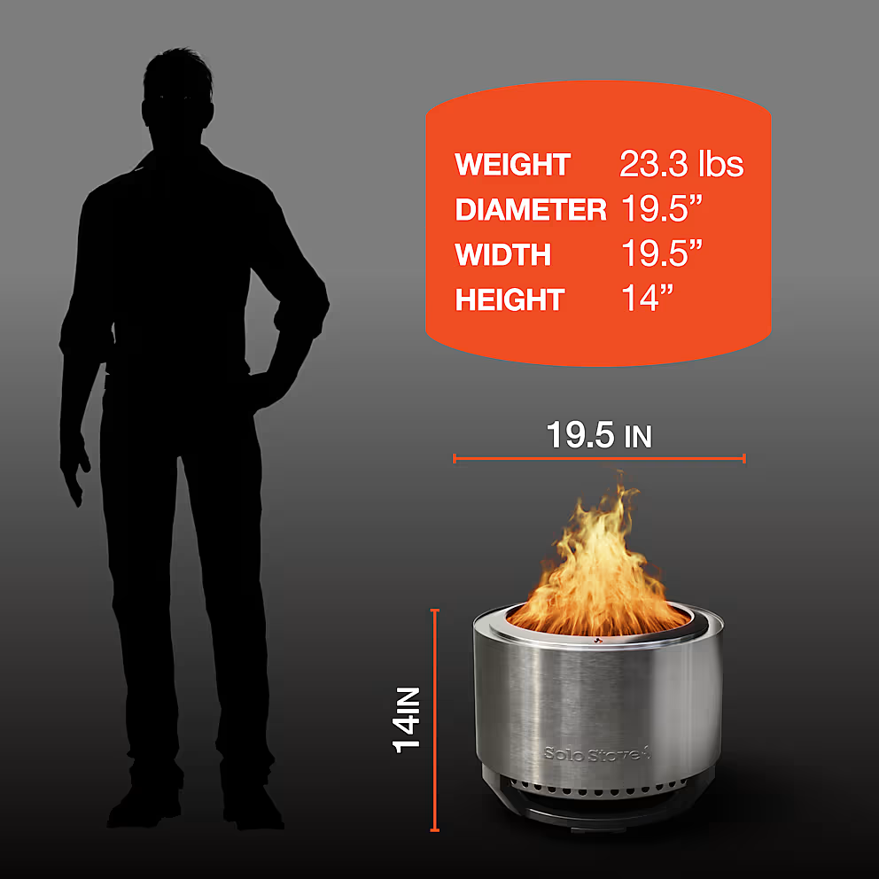 Solo Stove Summit Fire Pit 20-Inch in Stainless Steel