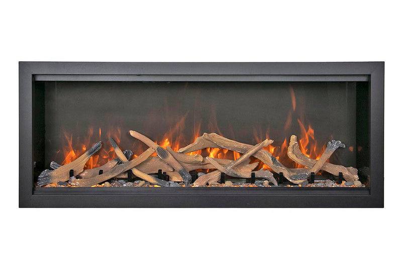 Amantii Symmetry Bespoke Extra Tall 100'' Smart Wall Mount / Recessed Electric Fireplace