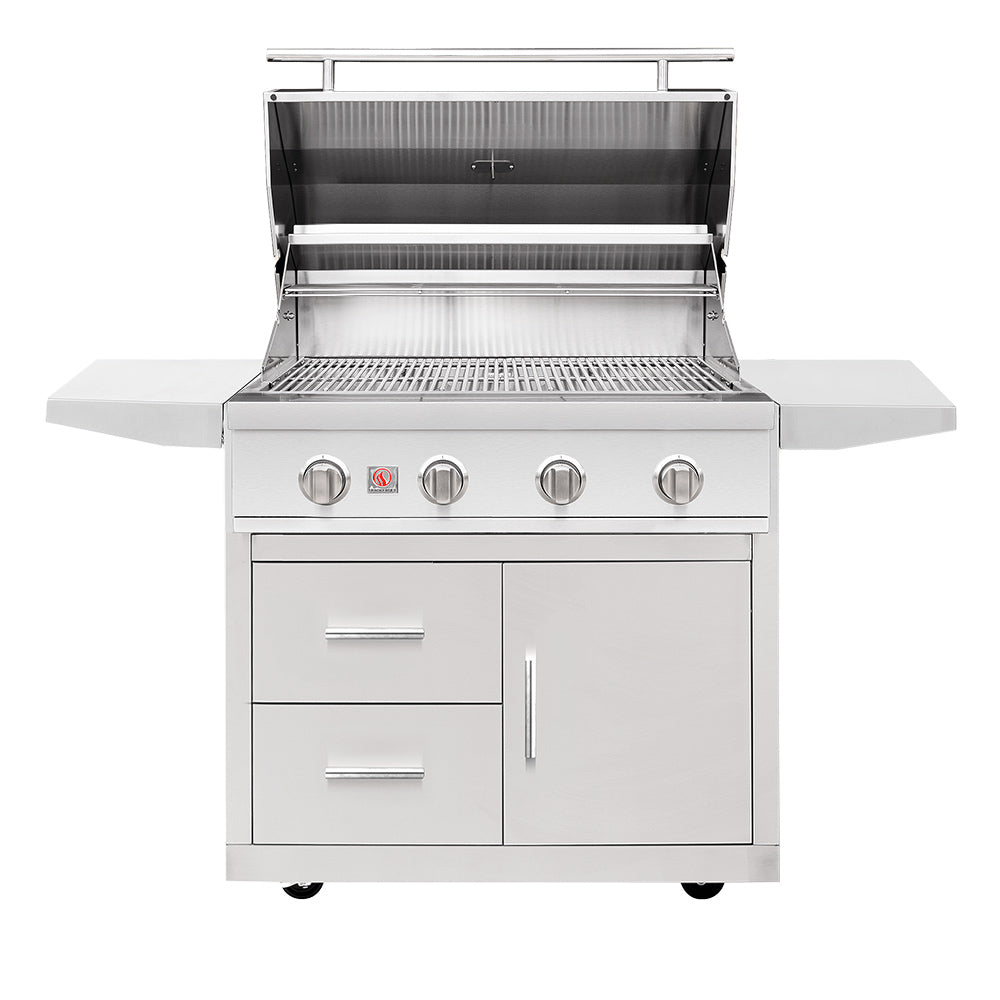 Summerset Sizzler Pro Series Freestanding Gas Grill on Deluxe Cart, 32-Inch