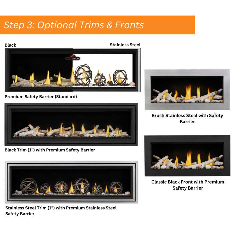 Napoleon Vector 74" Linear Direct Vent Gas Fireplace | LV74N