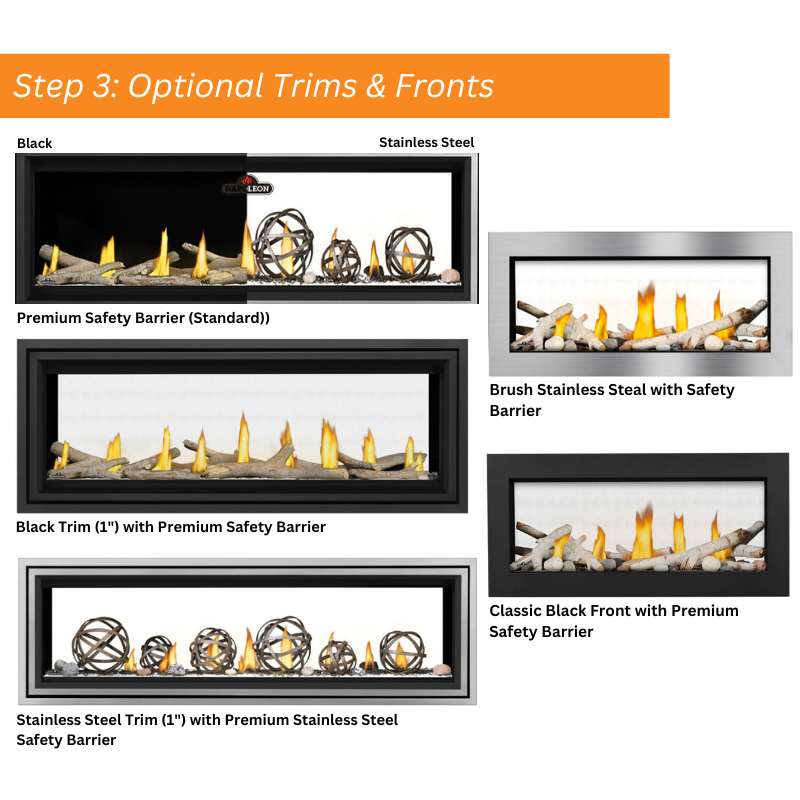 Napoleon Vector 74" See Thru Linear Direct Vent Gas Fireplace | LV74N2