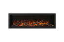 Amantii Symmetry Lumina 34'' Wall Mount / Recessed Smart Indoor/Outdoor Electric Fireplace