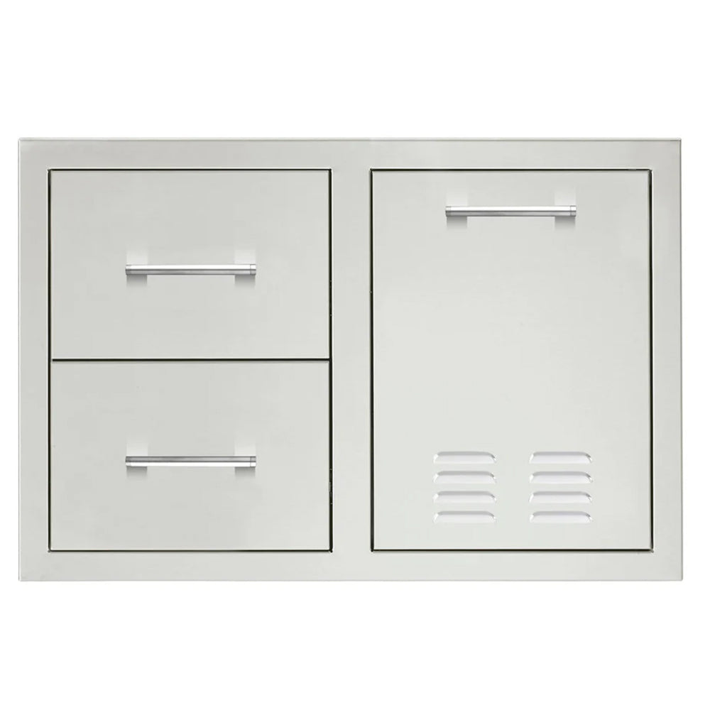 Summerset 33-Inch 2-Drawer & Vented LP Tank Pullout Drawer Combo