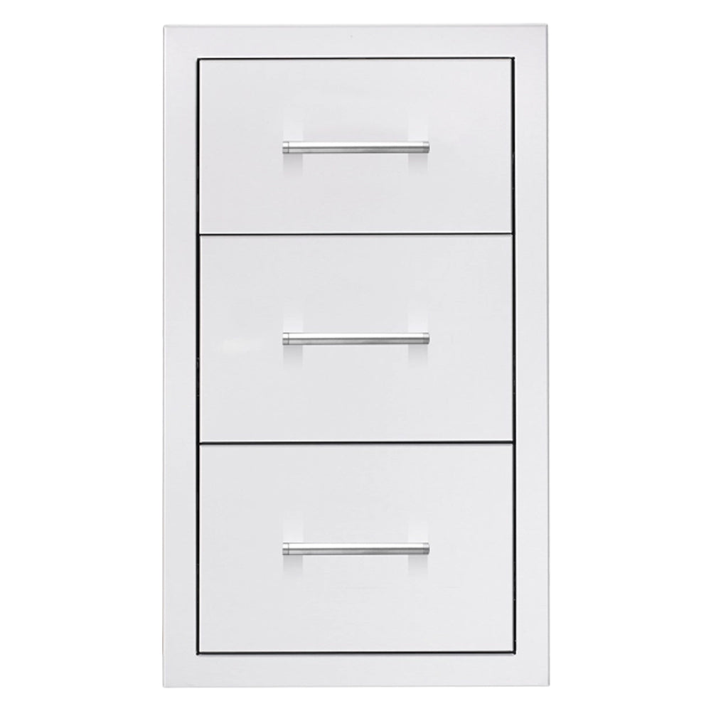 Summerset 17-Inch Vertical 2-Drawer & Paper Towel Holder Combo Masonry