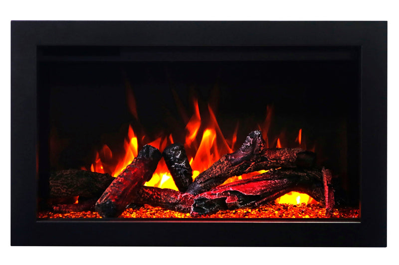 Amantii Traditional Series 33-Inch Built-In Indoor/Outdoor Electric Firebox Insert