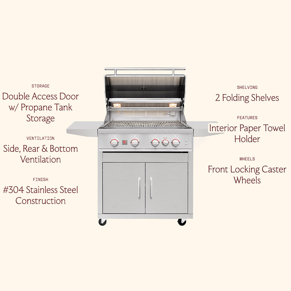 Summerset TRL Pro Series Freestanding Gas Grill, 32-Inch