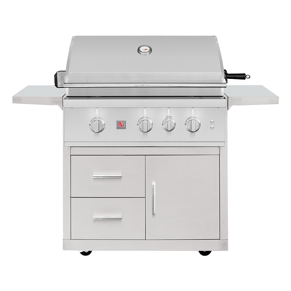 Summerset TRL Pro Series Freestanding Gas Grill on Deluxe Cart, 32-Inch