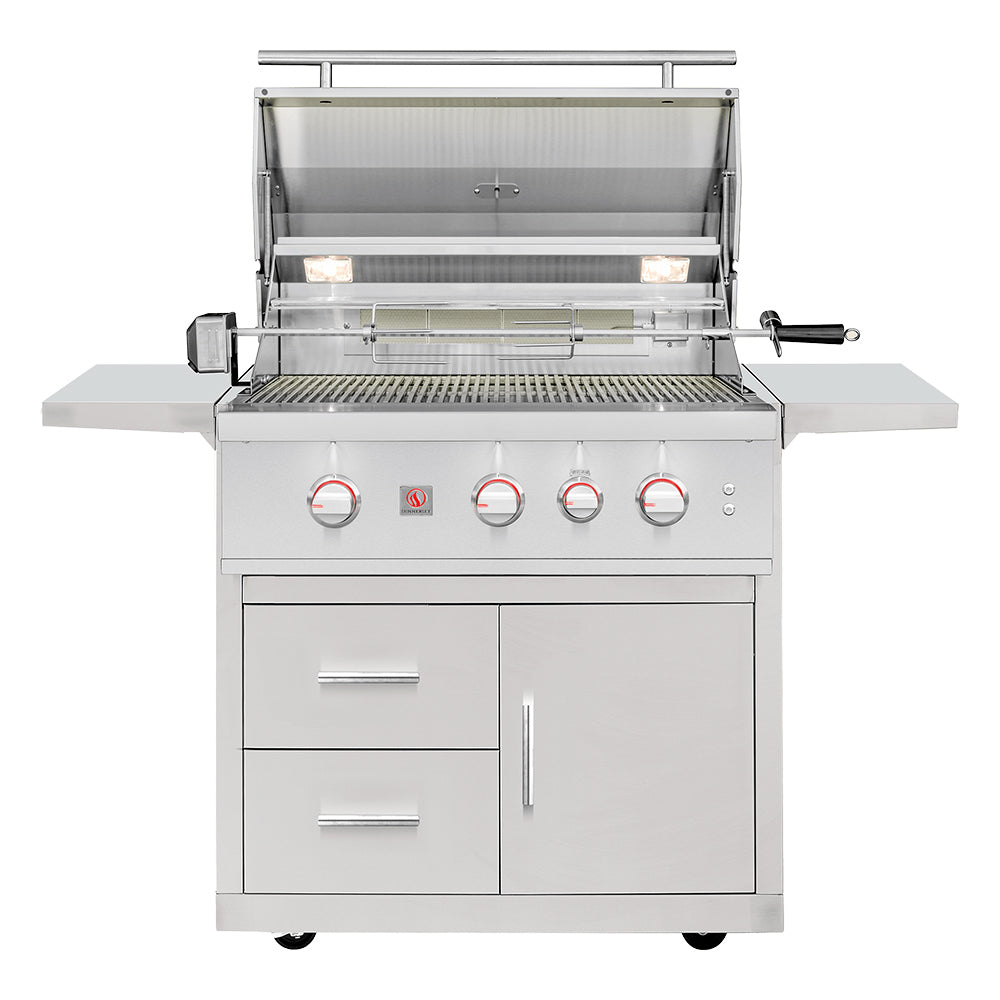 Summerset TRL Pro Series Freestanding Gas Grill on Deluxe Cart, 32-Inch