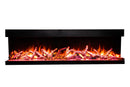 Amantii Tru View Bespoke 75-inch 3-Sided Built In Indoor/Outdoor Electric Fireplace