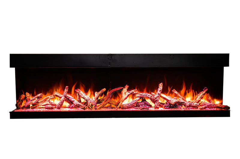 Amantii Tru View Bespoke 55-inch 3-Sided Built In Indoor/Outdoor Electric Fireplace