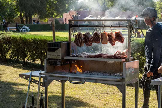 Tagwood BBQ Fully Assembled Argentine Santa Maria Wood Fire & Charcoal Grill - All Stainless Steel - BBQ03SSF Tagwood BBQ