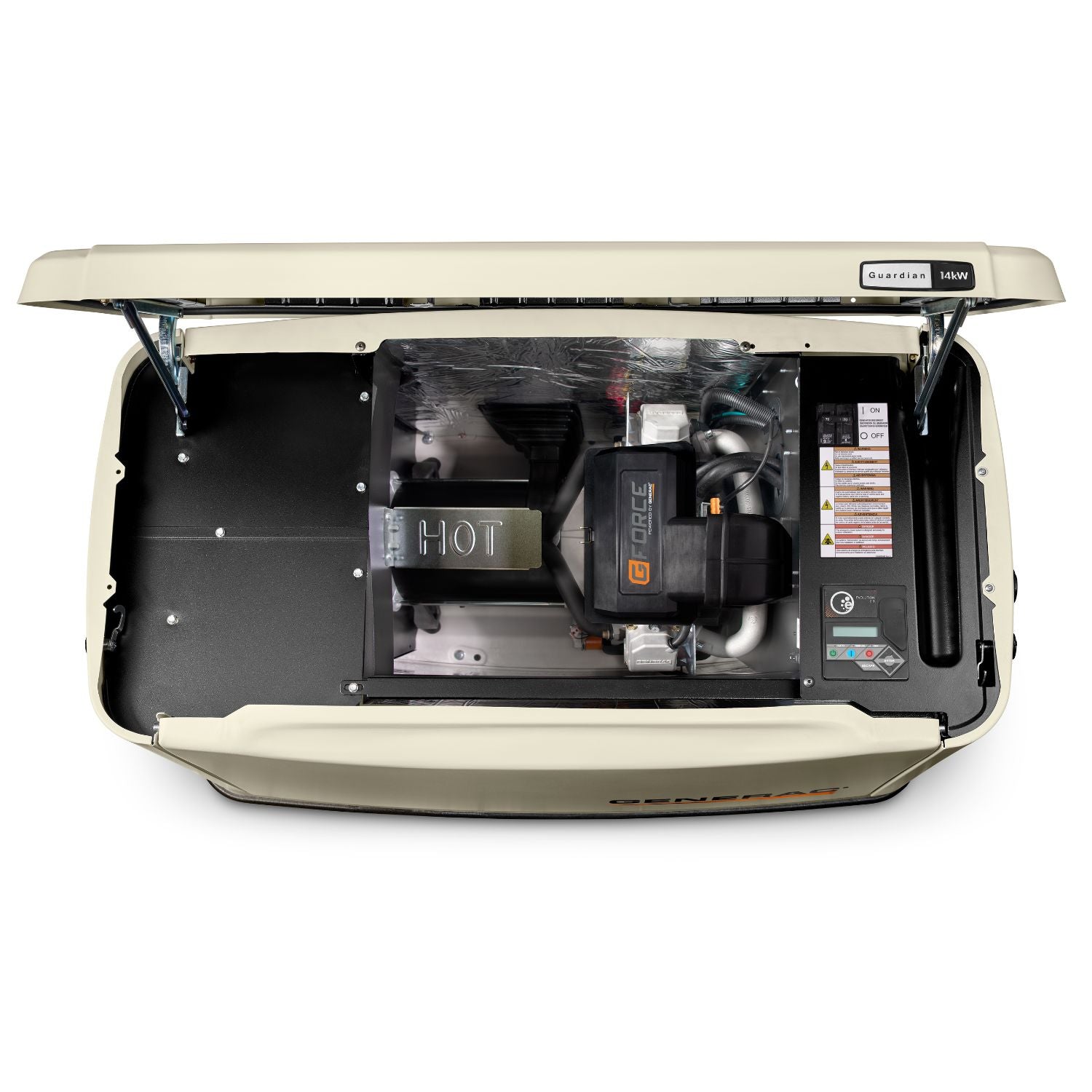 Top view of Generac 14kW Standby Generator