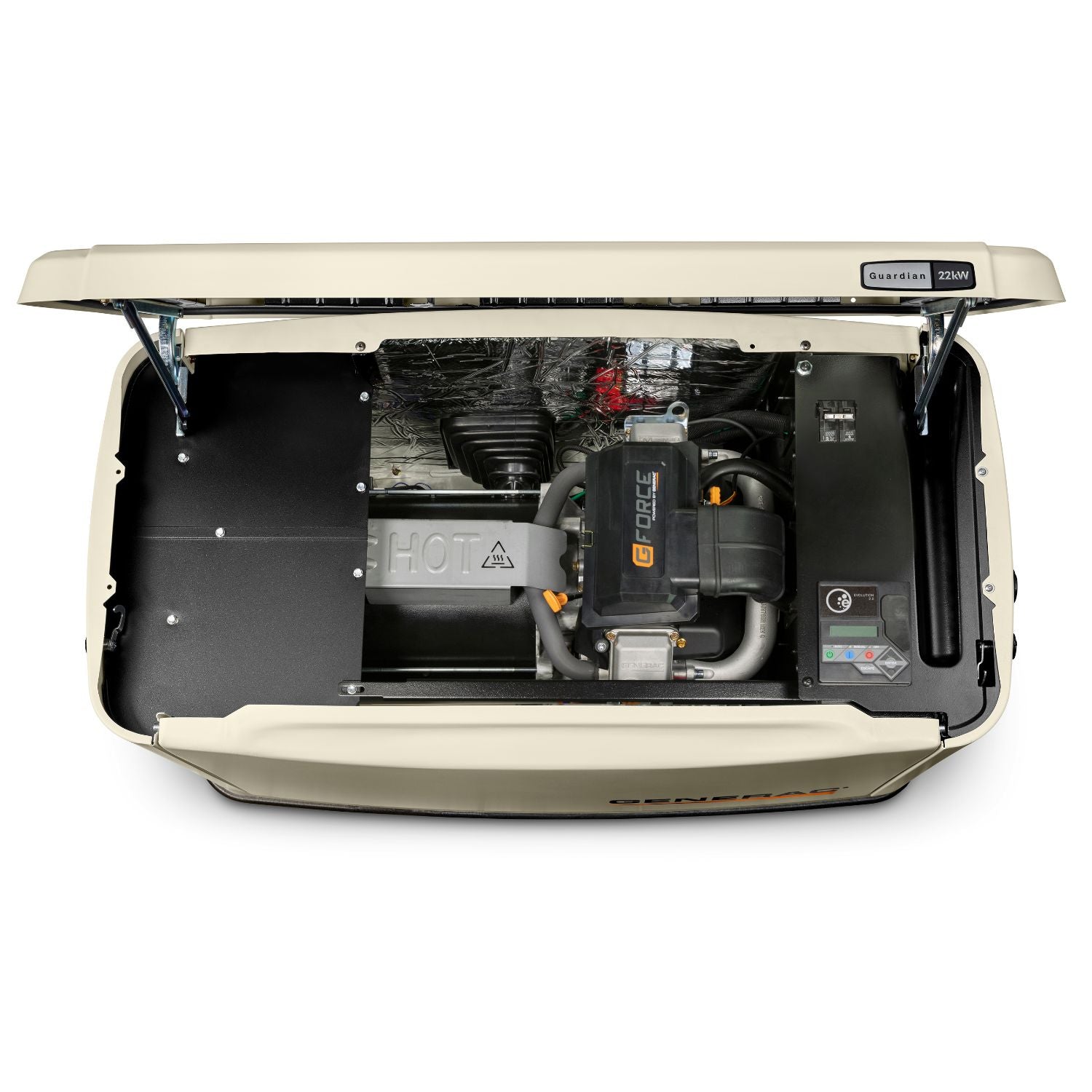 Top view of Generac 22kW Standby Generator