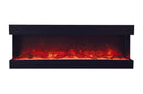 Amantii Panorama Tru View 72-inch 3-Sided View Built In Indoor/Outdoor Electric Fireplace