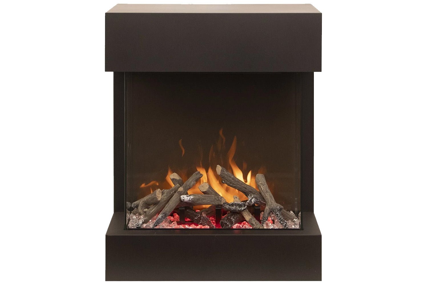 Amantii 2025WM Cube Lumina 3 - Sided View Built In Indoor/Outdoor Electric Fireplace - by Amantii | Buy at Agent BBQ