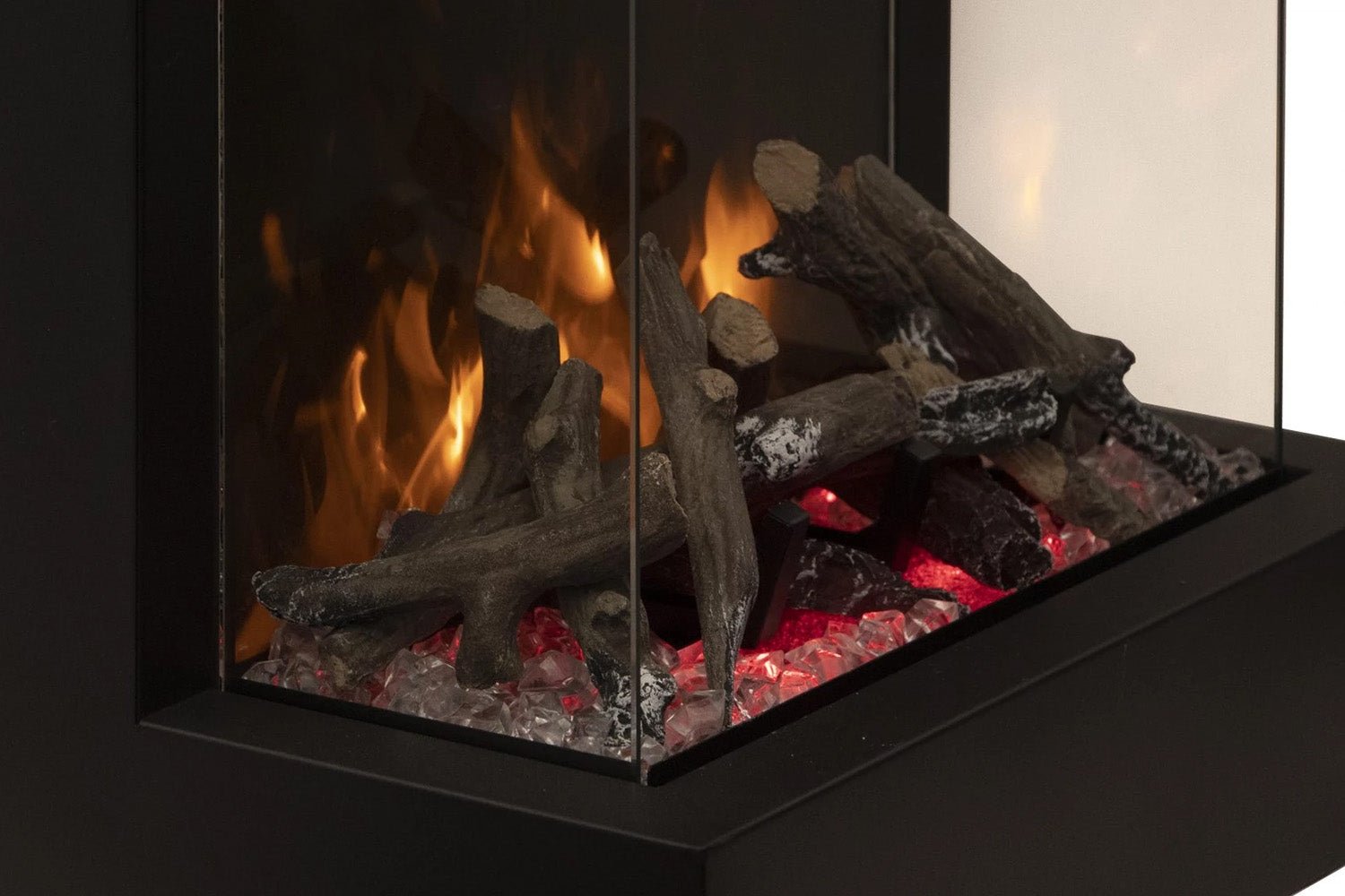 Amantii 2025WM Cube Lumina 3 - Sided View Built In Indoor/Outdoor Electric Fireplace - by Amantii | Buy at Agent BBQ