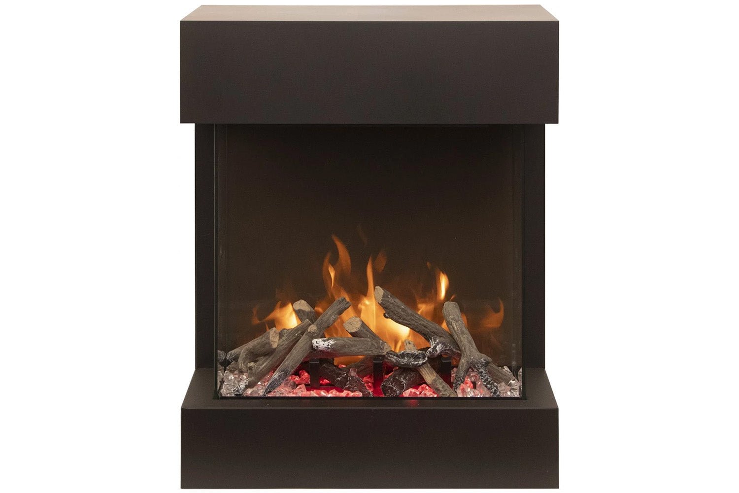 Amantii 2025WM Cube Lumina 3 - Sided View Built In Indoor/Outdoor Electric Fireplace - by Amantii | Buy at Agent BBQ