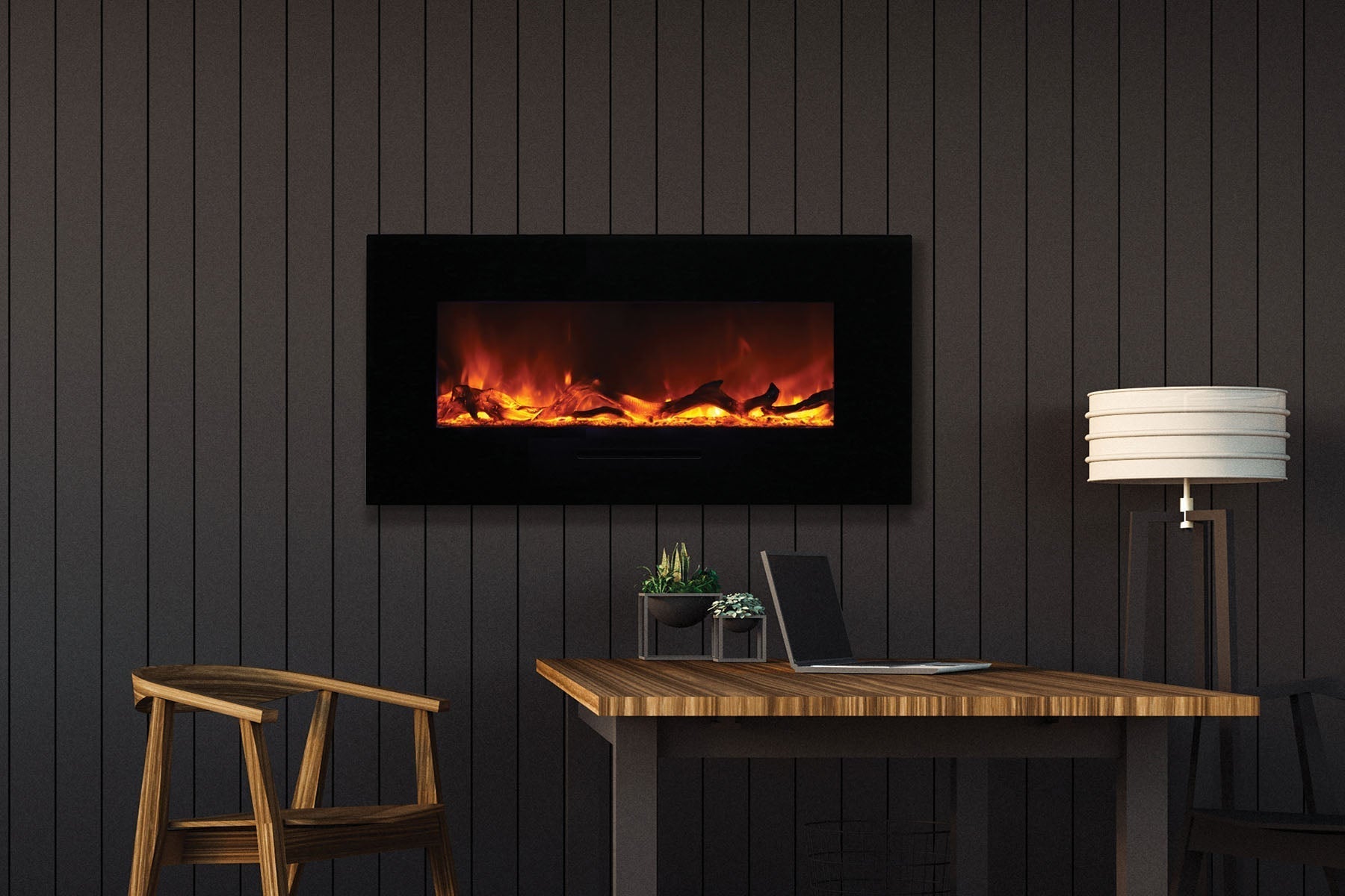 Amantii 44'' Wall Mount / Flush Mount Electric Fireplace - by Amantii | Buy at Agent BBQ