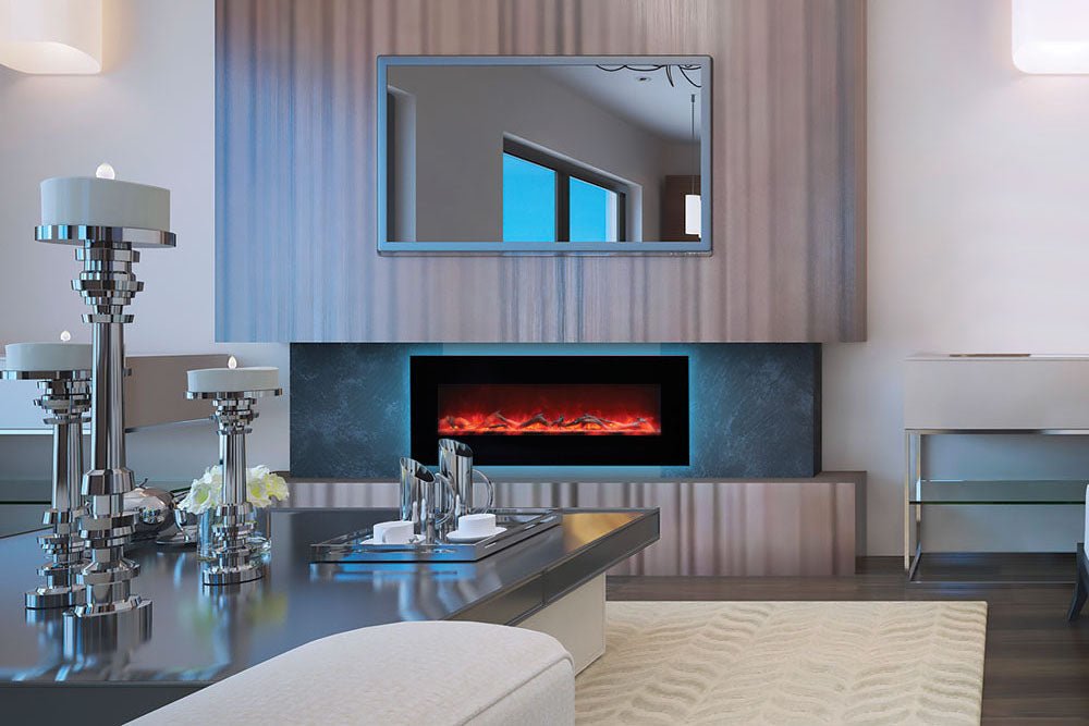 Amantii 58'' Wall Mount / Flush Mount Electric Fireplace - by Amantii | Buy at Agent BBQ