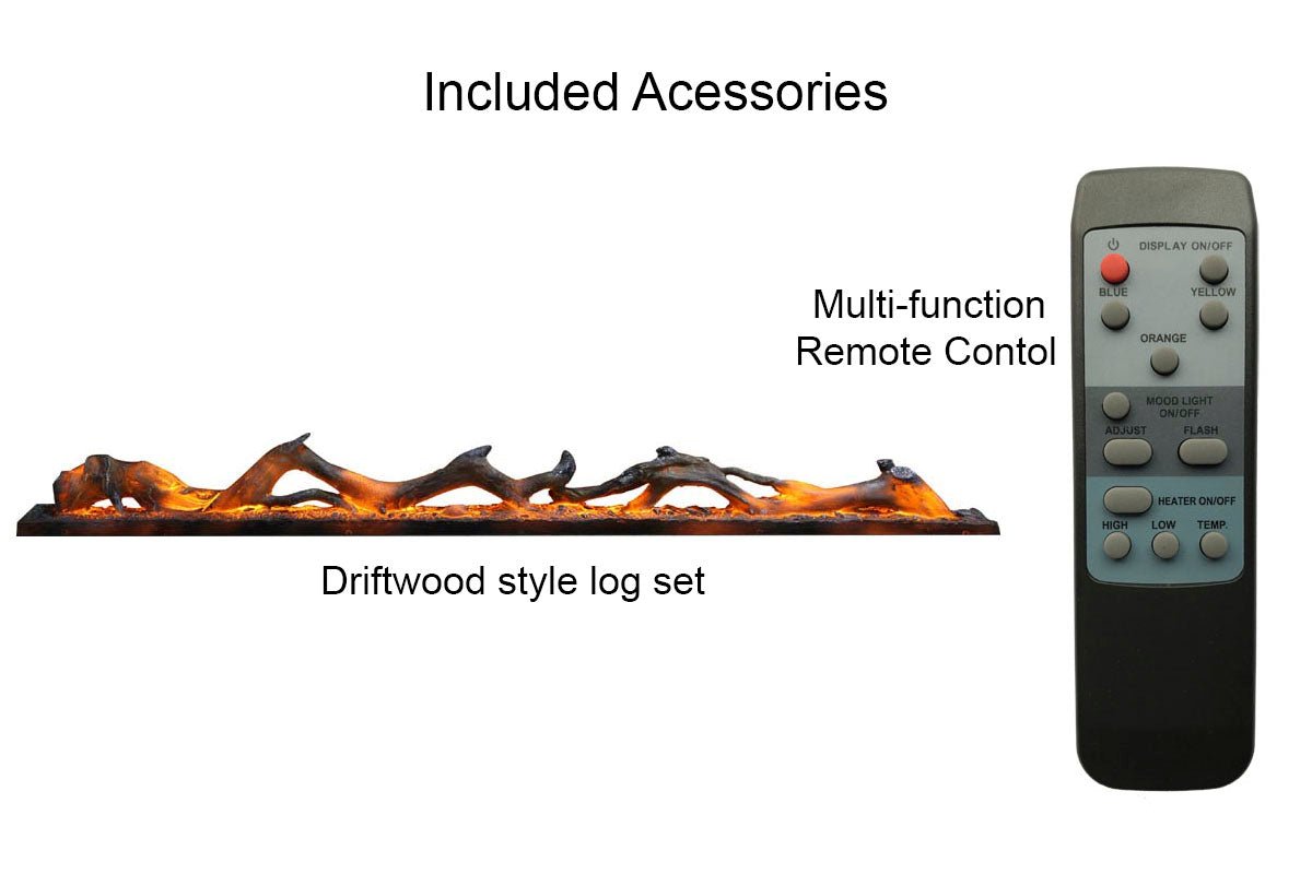 Amantii 58'' Wall Mount / Flush Mount Electric Fireplace - by Amantii | Buy at Agent BBQ