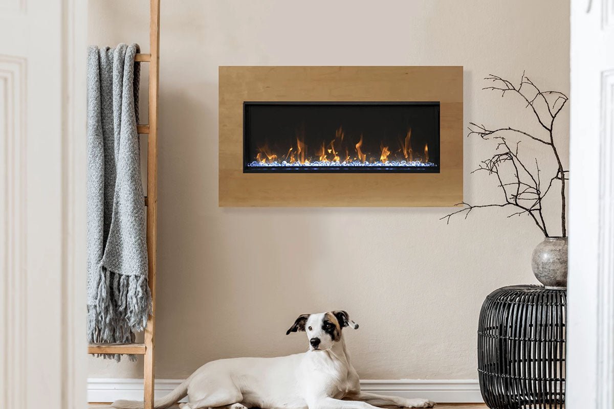 Amantii Panorama 30" Extra Slim Built - in Indoor/Outdoor Linear Electric Fireplace - Electric Fireplace by Amantii | Buy at Agent BBQ