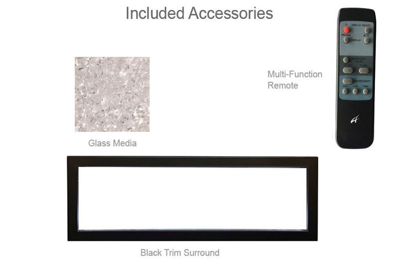 Amantii Panorama 30" Extra Slim Built - in Indoor/Outdoor Linear Electric Fireplace - Electric Fireplace by Amantii | Buy at Agent BBQ