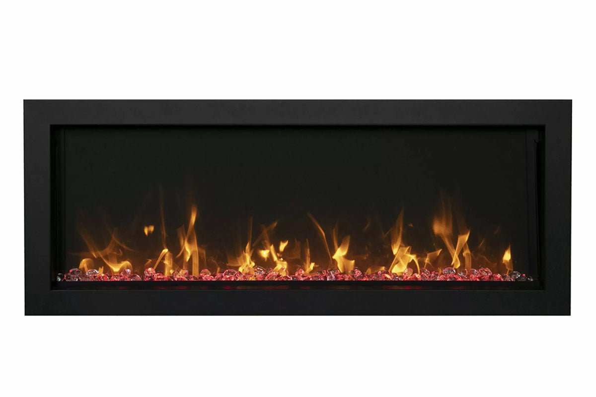 Amantii Panorama 30" Extra Slim Built - in Indoor/Outdoor Linear Electric Fireplace - Electric Fireplace by Amantii | Buy at Agent BBQ