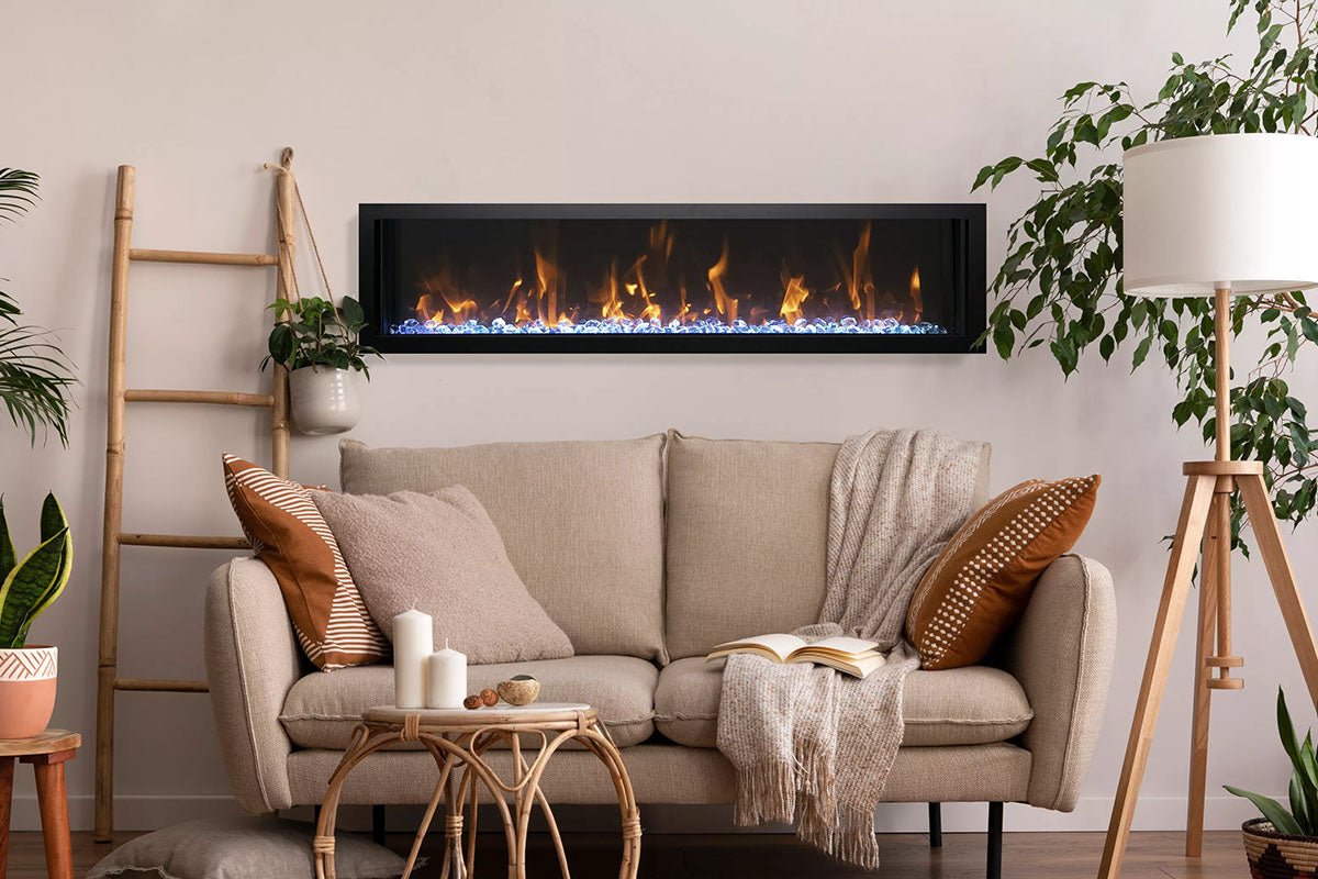 Amantii Panorama 40 - inch Slim Built - in Indoor/Outdoor Linear Electric Fireplace - by Amantii | Buy at Agent BBQ