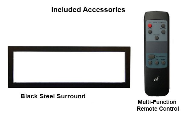 Amantii Panorama 60 - inch Built - in Tall & Deep Indoor/Outdoor Linear Electric Fireplace - by Amantii | Buy at Agent BBQ