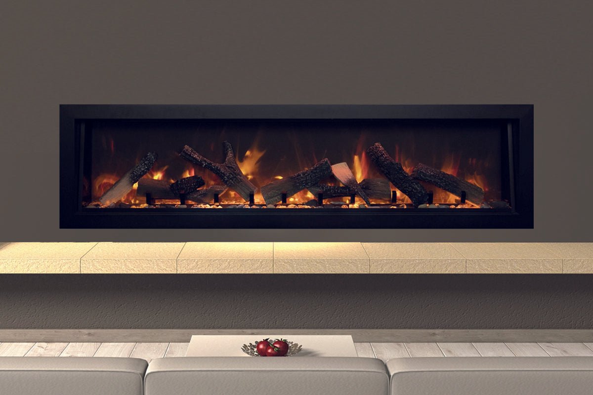 Amantii Panorama 60 - inch Deep Built - in Indoor/Outdoor Linear Electric Fireplace - by Amantii | Buy at Agent BBQ