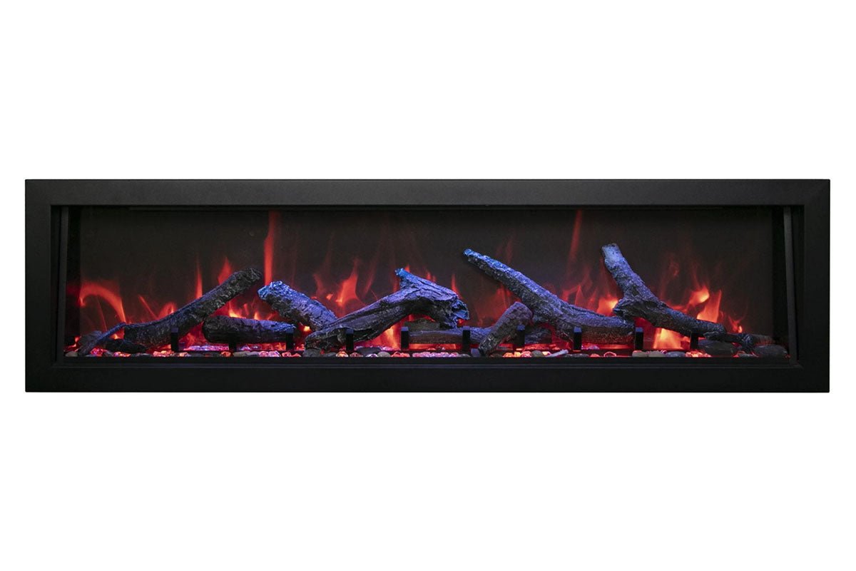 Amantii Panorama 60 - inch Deep Built - in Indoor/Outdoor Linear Electric Fireplace - by Amantii | Buy at Agent BBQ