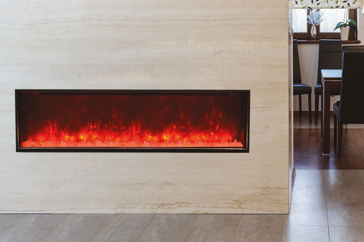 Amantii Panorama 60 - inch Slim Built - in Indoor/Outdoor Linear Electric Fireplace - by Amantii | Buy at Agent BBQ