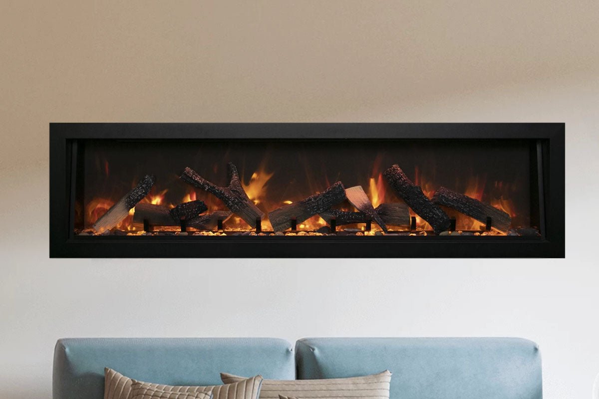 Amantii Panorama 72 - inch Deep Built - in Indoor/Outdoor Linear Electric Fireplace - by Amantii | Buy at Agent BBQ
