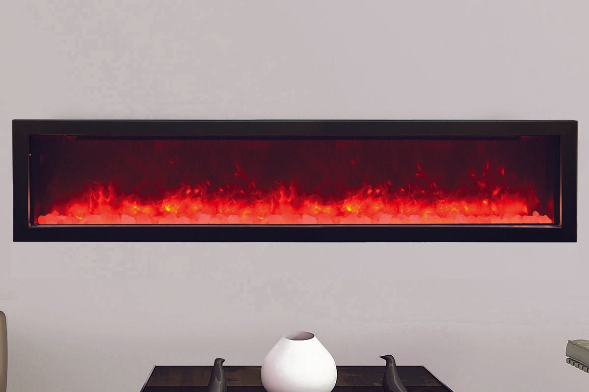 Amantii Panorama 72 - inch Slim Built - in Indoor/Outdoor Linear Electric Fireplace - by Amantii | Buy at Agent BBQ