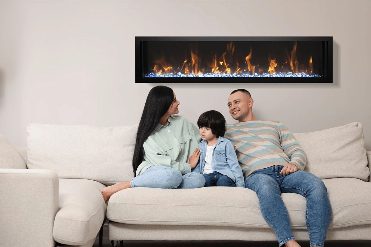 Amantii Panorama 72 - inch Slim Built - in Indoor/Outdoor Linear Electric Fireplace - by Amantii | Buy at Agent BBQ