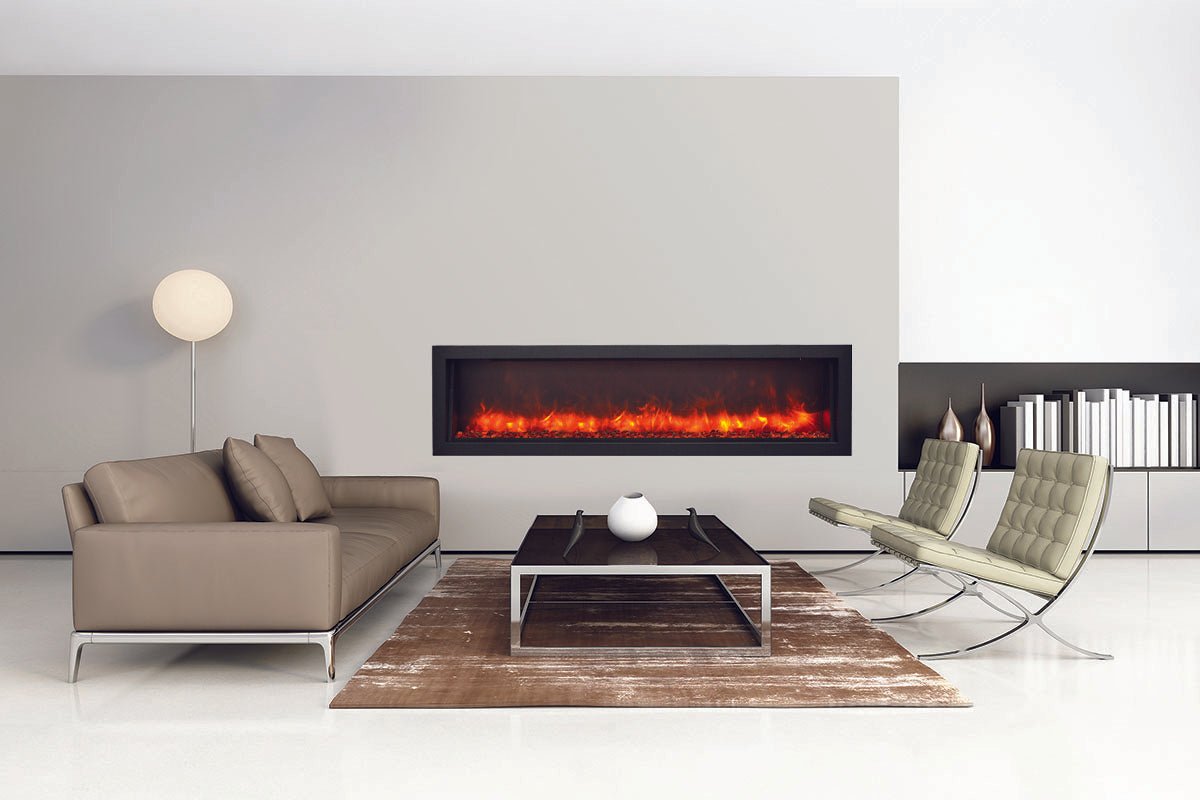 Amantii Panorama 72 - inch Slim Built - in Indoor/Outdoor Linear Electric Fireplace - by Amantii | Buy at Agent BBQ