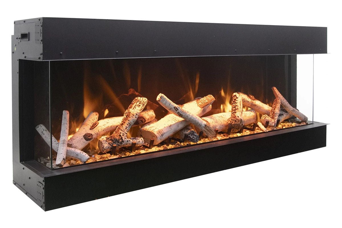 Amantii Panorama Tru View 40 - inch 3 - Sided View Built In Indoor/Outdoor Electric Fireplace - by Amantii | Buy at Agent BBQ