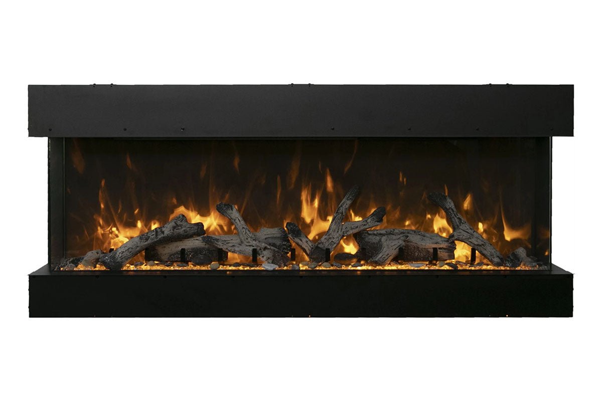 Amantii Panorama Tru View 50 - inch 3 - Sided View Built In Indoor/Outdoor Electric Fireplace - by Amantii | Buy at Agent BBQ